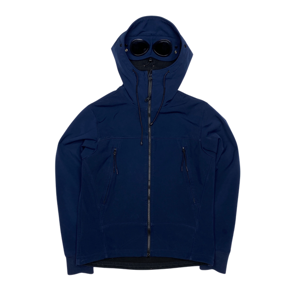 CP Company Navy Soft Shell Goggle Jacket