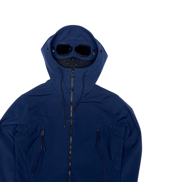 CP Company Navy Soft Shell Goggle Jacket