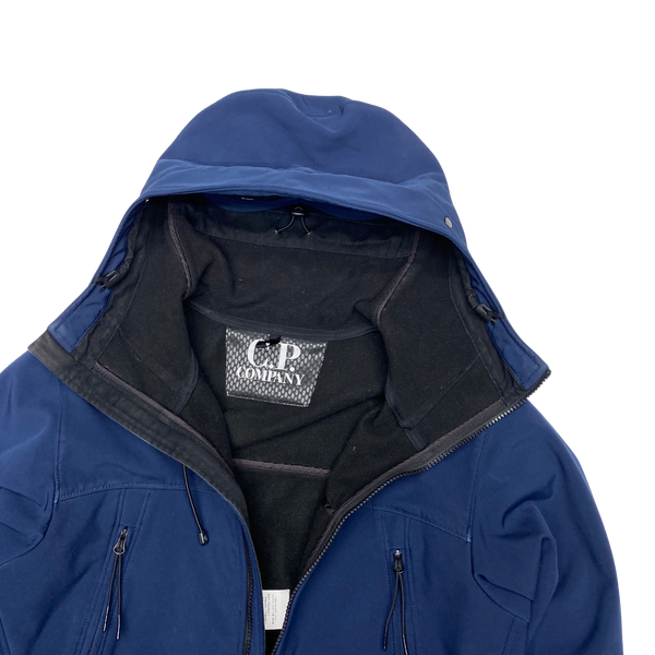 CP Company Navy Soft Shell Goggle Jacket
