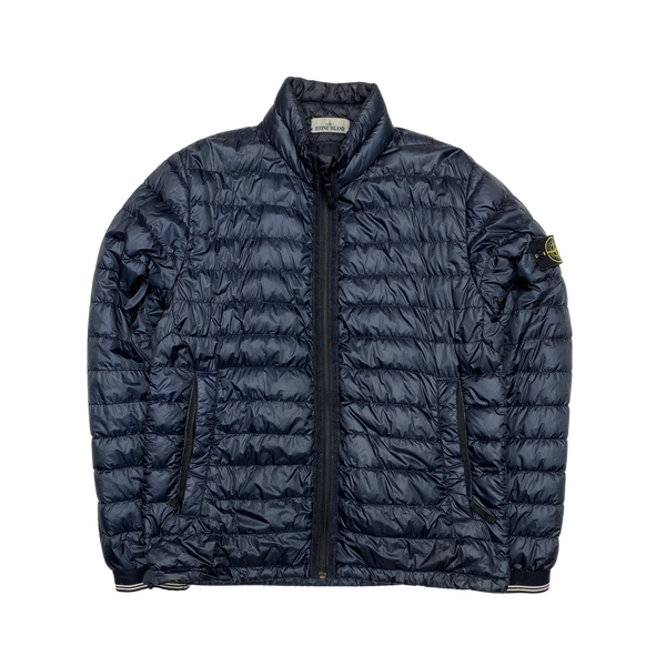 Stone Island Navy Garment Dyed 2014 Puffer Jacket