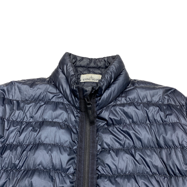 Stone Island Navy Garment Dyed 2014 Puffer Jacket