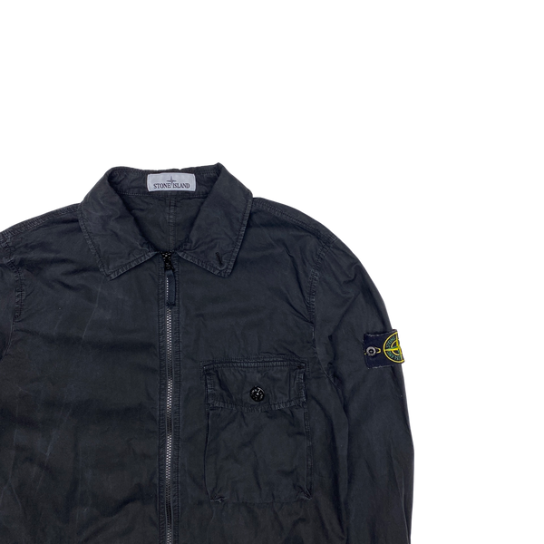 Stone Island 2020 Black Cotton Overshirt