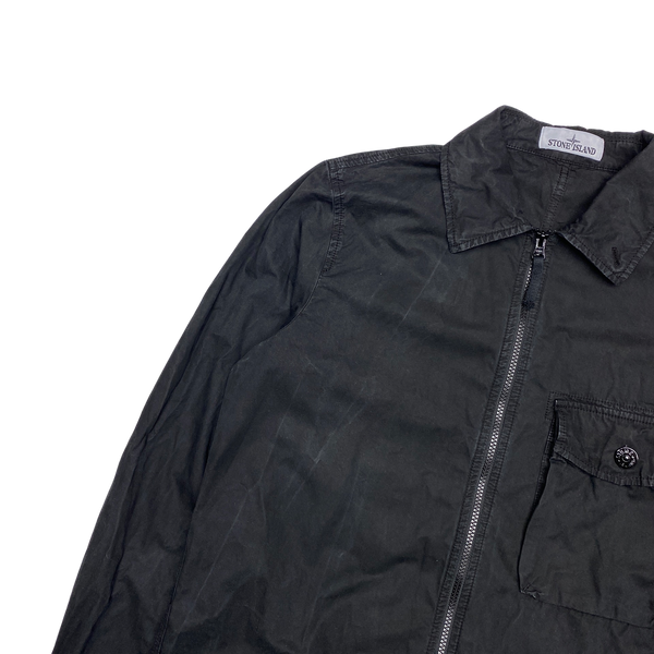 Stone Island 2020 Black Cotton Overshirt