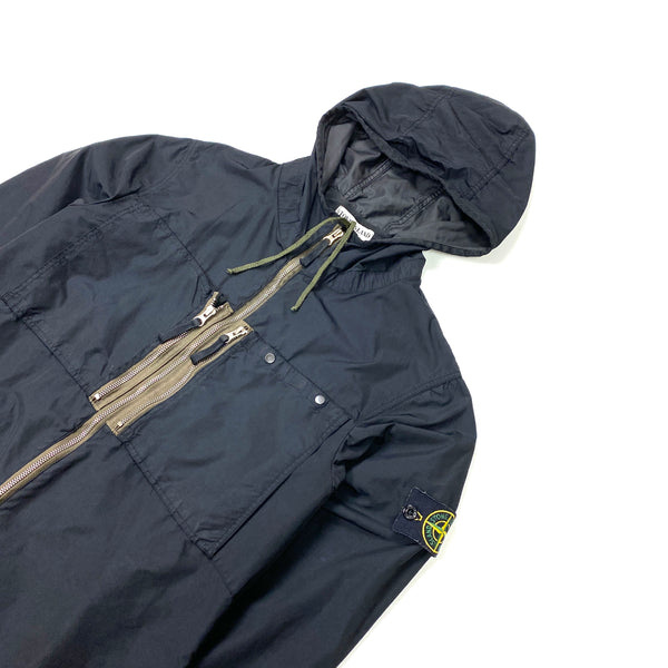 Stone Island Black 2010 Nylon Resin Treated Jacket