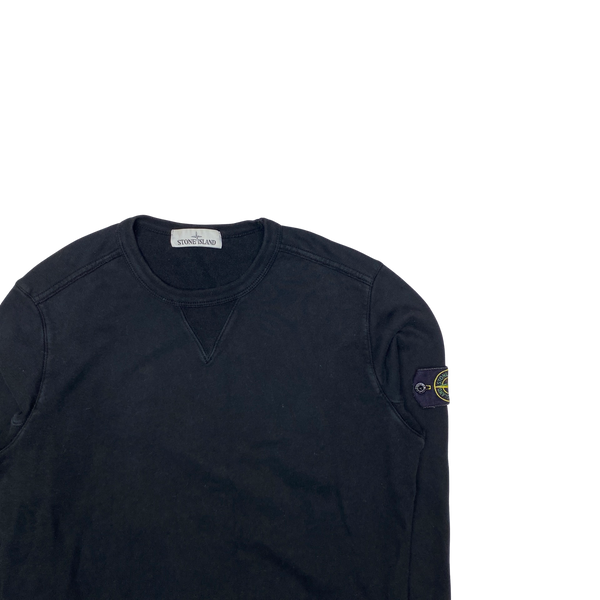 Stone Island 2018 Black Cotton Crewneck Sweatshirt