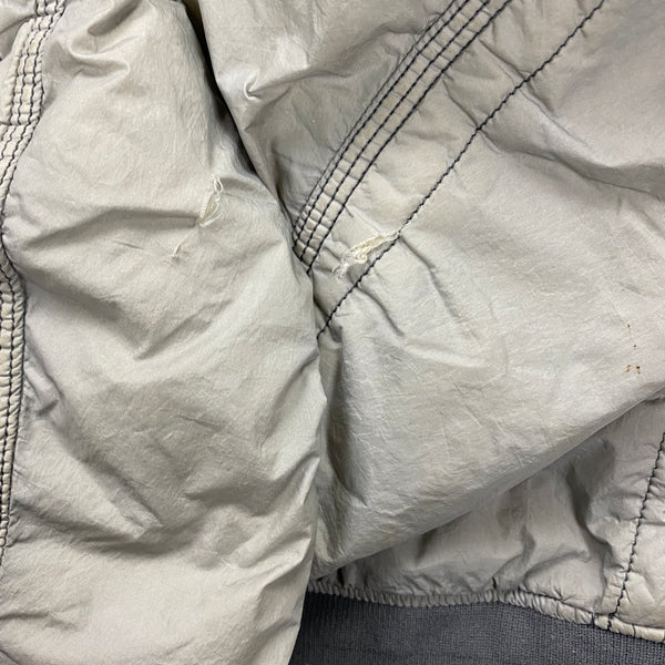 Stone Island Grey Garment Dyed Nylon Tela Quilted Jacket
