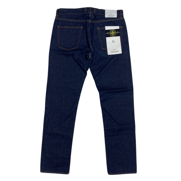 Stone Island 2018 Slim Fit Dark Wash Denim Jeans