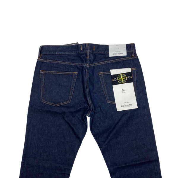 Stone Island 2018 Slim Fit Dark Wash Denim Jeans