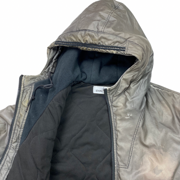 Stone Island Thermo Reflective Quilted Bomber Jacket