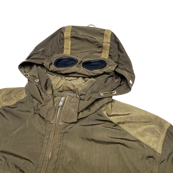 CP Company Khaki Multipocket Nylon Goggle Jacket