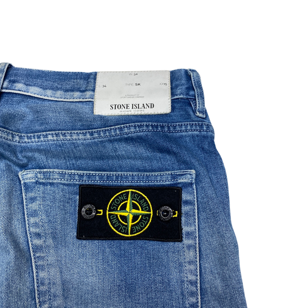 Stone island light wash jeans hot sale