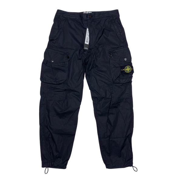 Stone Island 2019 LO Black Cotton Baggy Cargos