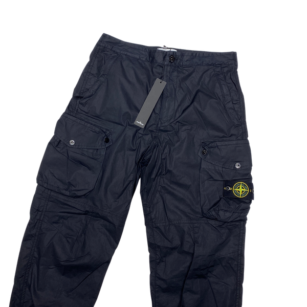 Stone Island 2019 LO Black Cotton Baggy Cargos