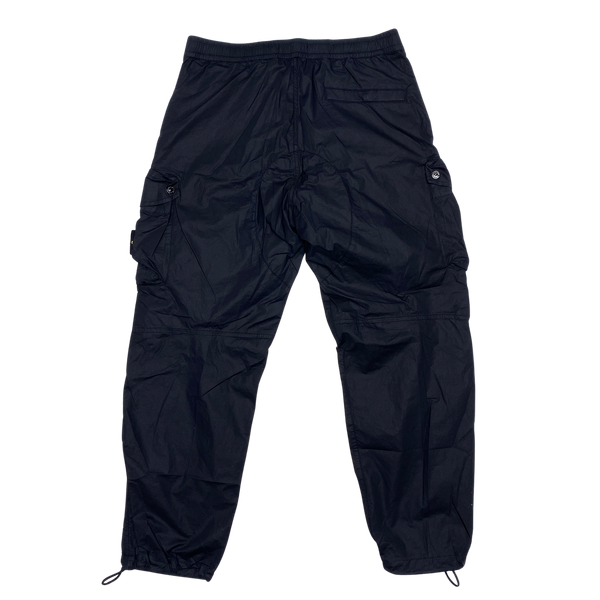 Stone Island 2019 LO Black Cotton Baggy Cargos