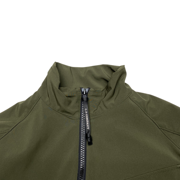 CP Company Khaki Green Soft Shell Lens Viewer Jacket