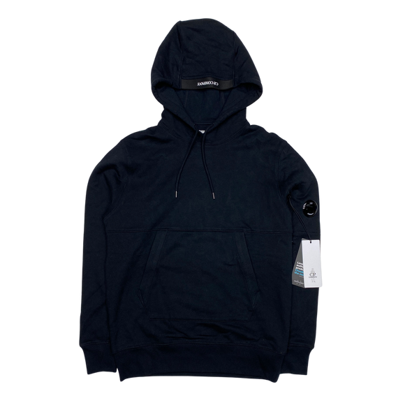 CP Company Black Cotton Pullover Hoodie