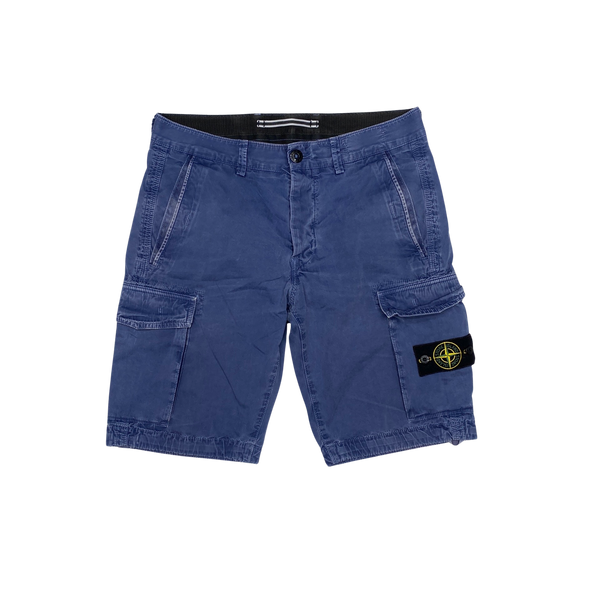 Stone Island 2016 Blue Cargo Shorts
