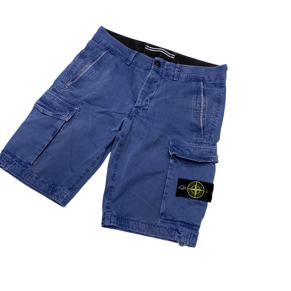 Stone Island 2016 Blue Cargo Shorts