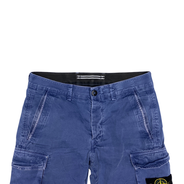 Stone Island 2016 Blue Cargo Shorts
