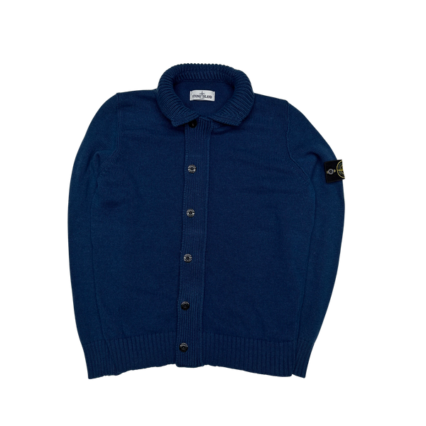 Stone Island 2013 Blue Cardigan Knit Jumper