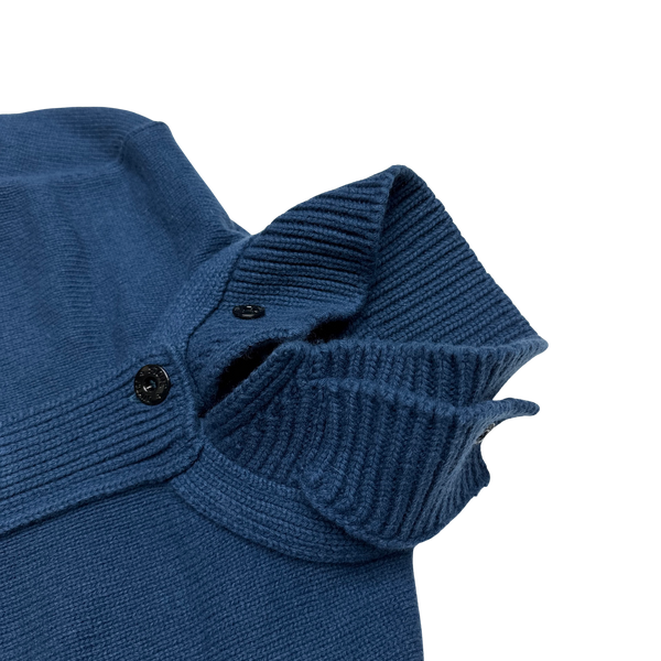 Stone Island 2013 Blue Cardigan Knit Jumper