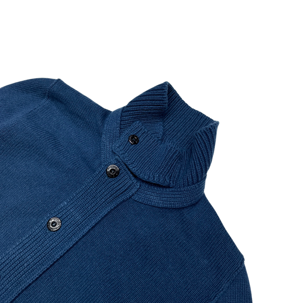 Stone Island 2013 Blue Cardigan Knit Jumper