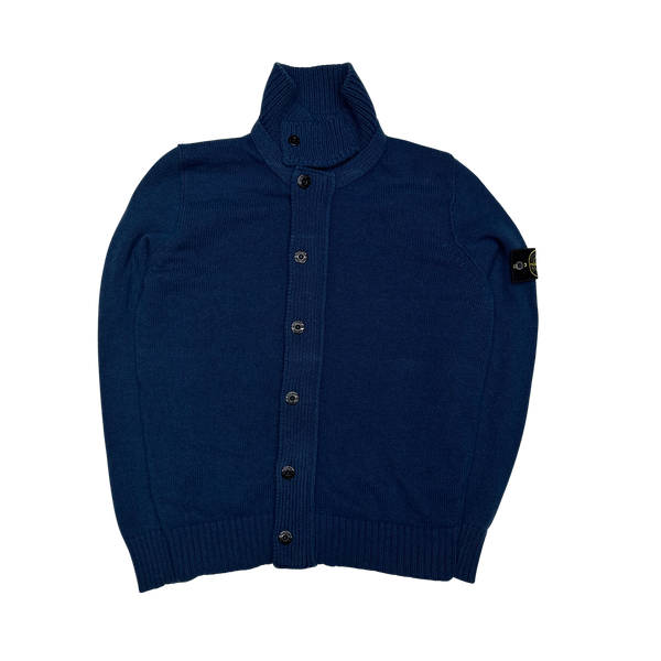 Stone Island 2013 Blue Cardigan Knit Jumper