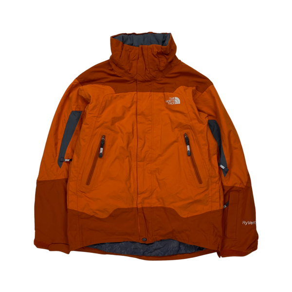 North Face Two Tone Orange Waterproof Ski Jacket