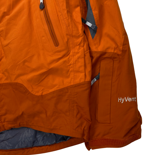 North Face Two Tone Orange Waterproof Ski Jacket