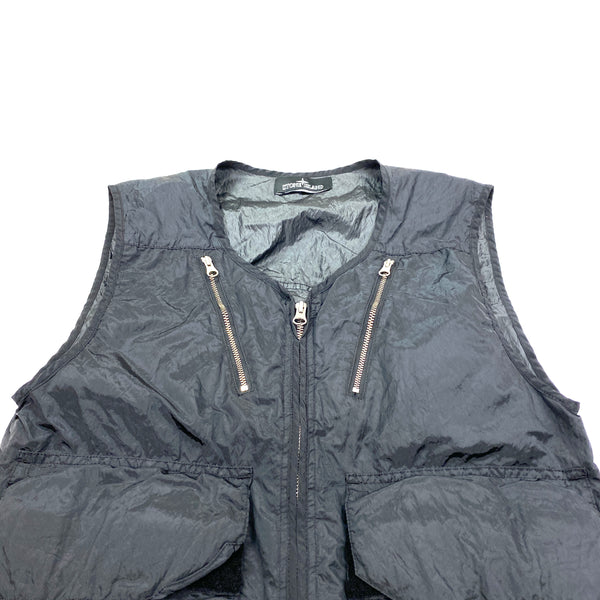 Stone Island Black Nylon Metal Shadow Project Vest