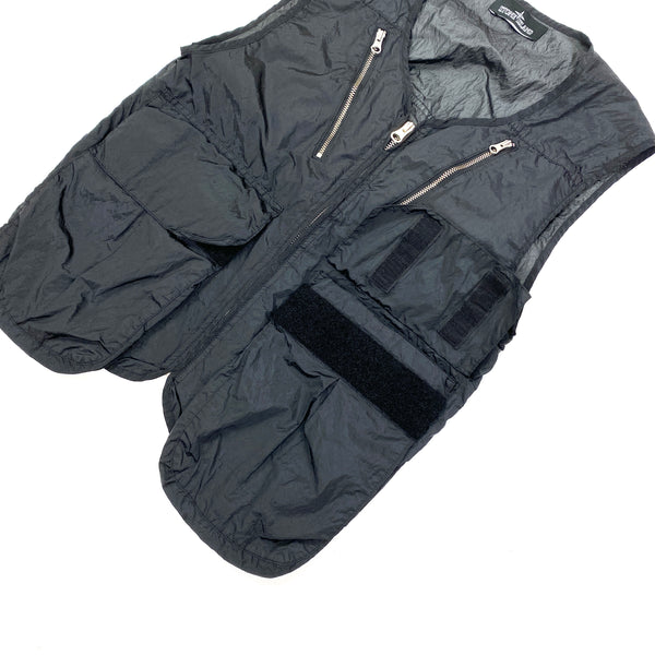 Stone Island Black Nylon Metal Shadow Project Vest