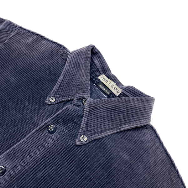 Stone Island Vintage Navy Jumbo Cord Overshirt