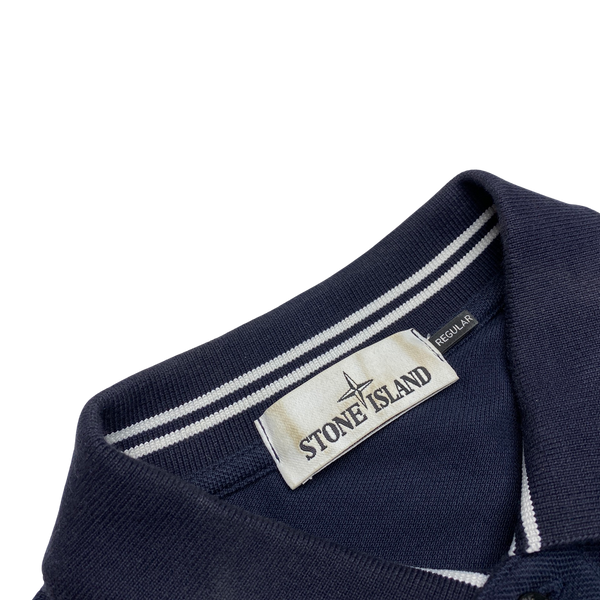Stone Island Dark Navy Longsleeve Polo Shirt