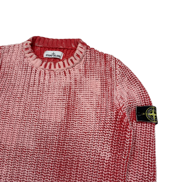 Stone Island 2017 Hand Corrosion Cable Knit Jumper