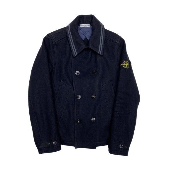 Stone Island 2011 Navy Wool Double Breasted Jacket