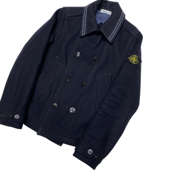 Stone Island 2011 Navy Wool Double Breasted Jacket