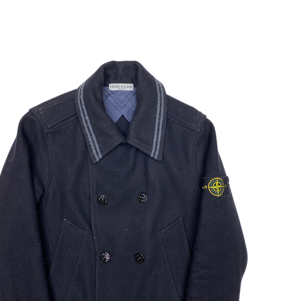 Stone Island 2011 Navy Wool Double Breasted Jacket
