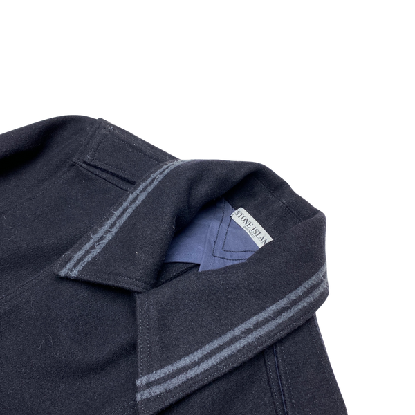 Stone Island 2011 Navy Wool Double Breasted Jacket