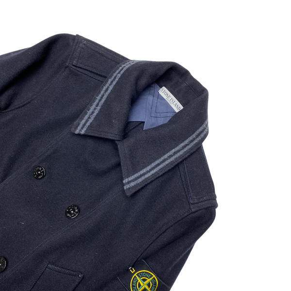 Stone Island 2011 Navy Wool Double Breasted Jacket