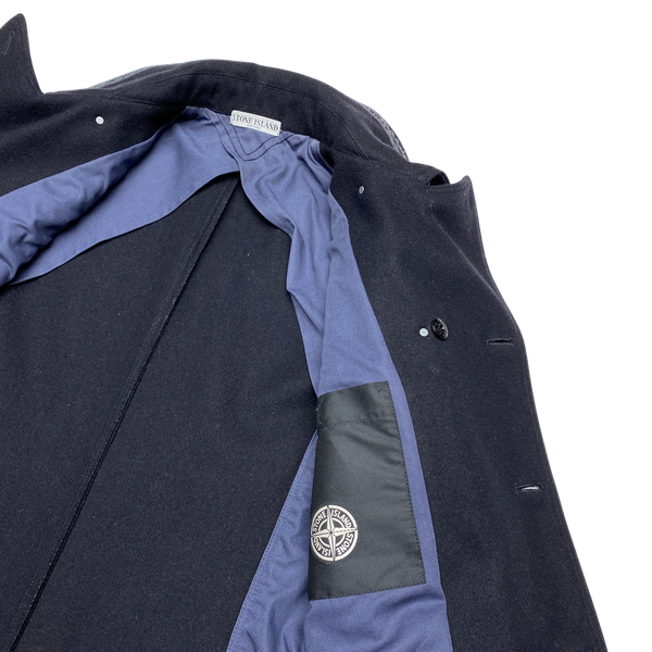 Stone Island 2011 Navy Wool Double Breasted Jacket