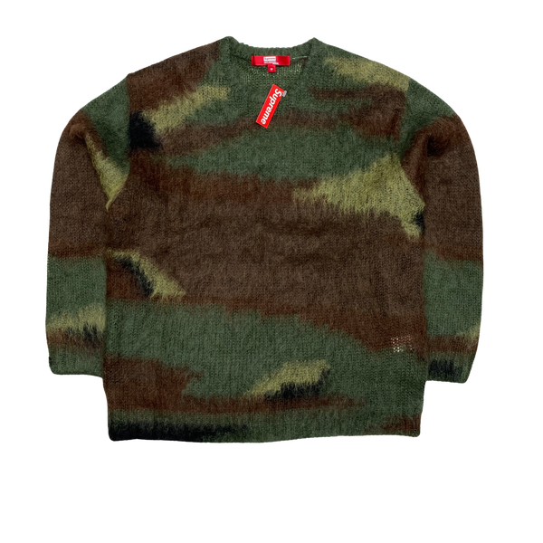 Supreme Yunya Watanabe Mohair Camo Crewneck