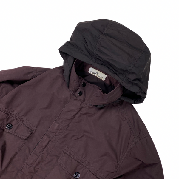 Stone Island Aubergine Purple David Tela Light-TC Multipocket Jacket