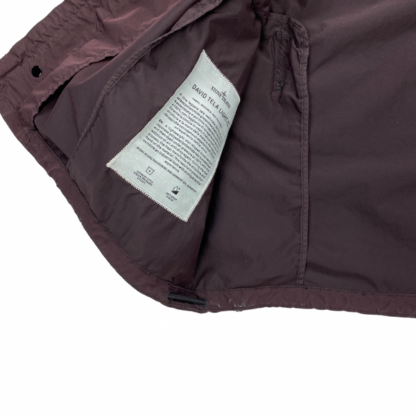 Stone Island Aubergine Purple David Tela Light-TC Multipocket Jacket