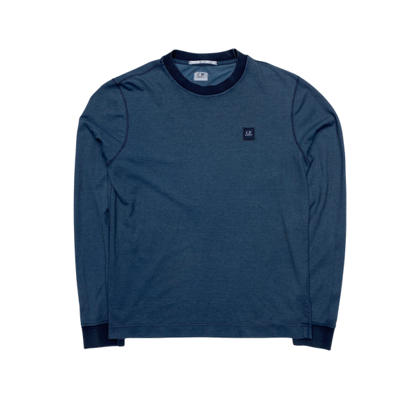 CP Company Blue Tacting Lightweight Crewneck Mat s Island
