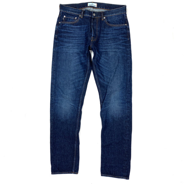 Stone Island Navy Regular Tapered Jeans