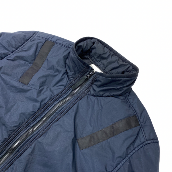 Stone Island Navy Garment Dyed Crinkle Reps Jacket
