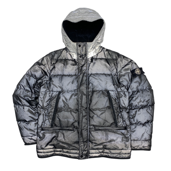 Stone Island Black 2013 Mesh Reflective Down Jacket