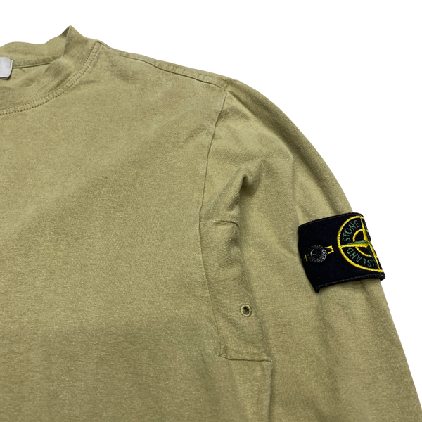 Stone Island 2015 Olive Cotton Longsleeve Crewneck