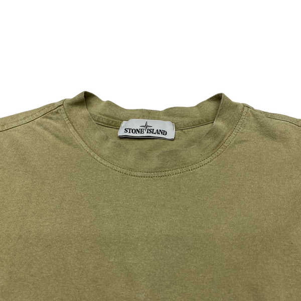 Stone Island 2015 Olive Cotton Longsleeve Crewneck