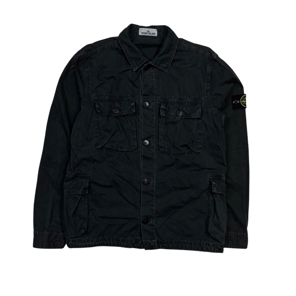 Stone Island 2017 Black Multipocket Overshirt - Large